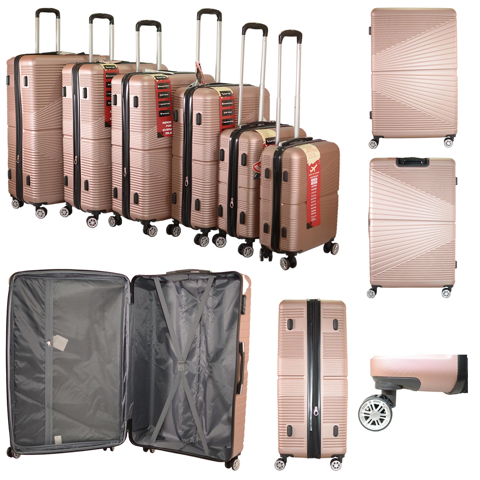 T-HC-612 Set of 6 Rose Gold image 8