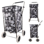 ST-FOUR-01 Black White Flower 4 pcs image 0