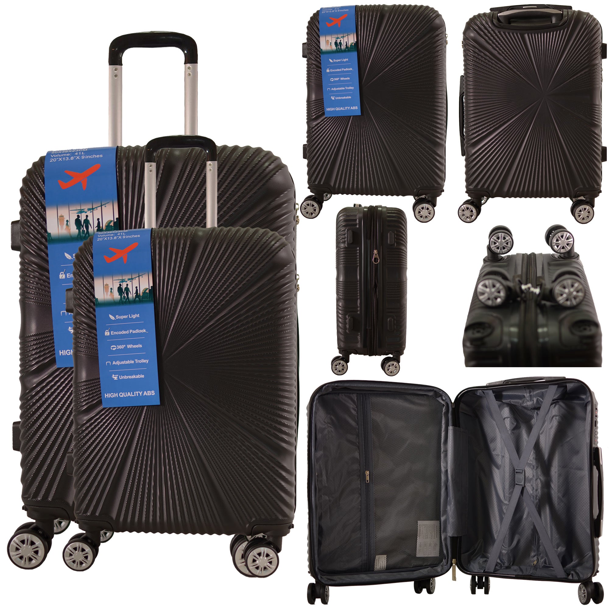 T-HC-1629/2029 Set of 2 Black image 0